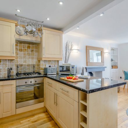 Kitchen in Tegfan cottage, Aberdyfi